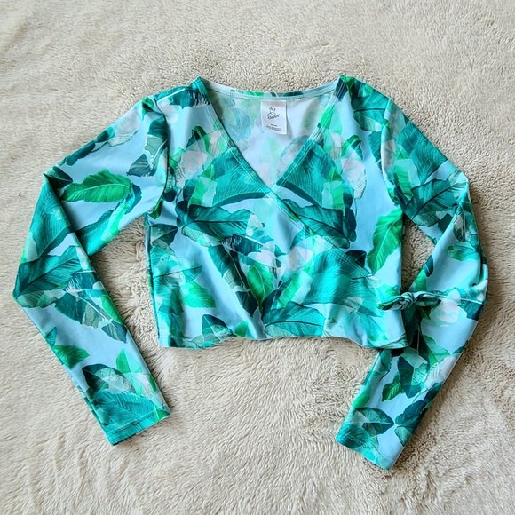 3-Piece Girls Green Tropical Swim Set - Art Class™ | Size Medium - Picture 3 of 6